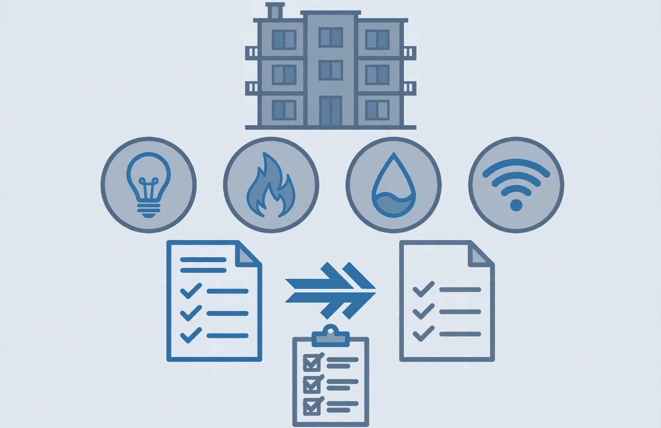 Cambio de titularidad de los servicios al comprar o alquilar: luz, gas, agua e internet